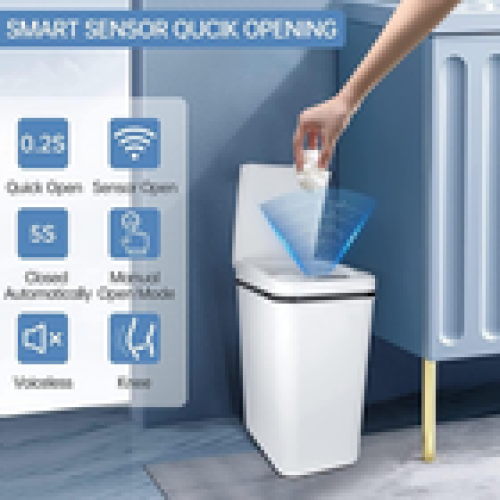 Automatic Sensor Dustbin Rubbish Waste Bin Kitchen Trash Can New 2