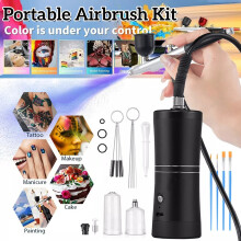 Cordless Airbrush Kit with Compressor Handheld Rechargeable Air Brush Gun Kit