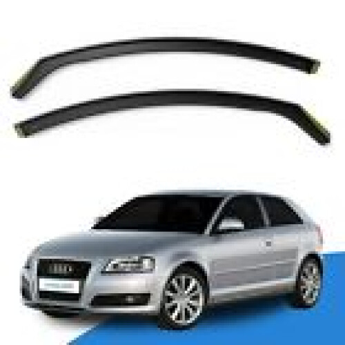 Audi A3 S3 8P 20032012 3 Door Hatchback Wind Deflectors 2pc Edgevisors Tinted