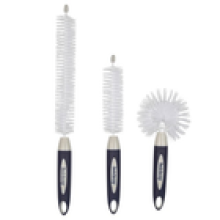 Beldray Bottle Brush Set 3Piece Deep Clean Dish Brushes NonScratch Bristles