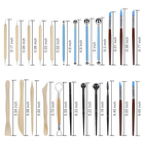 24pcs Professional Polymer Clay Sculpting Tools Pottery Models Art Projects Set 1