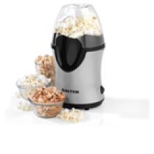 Salter Popcorn Maker Healthy Electric Hot Air Popper Machine 1200 W GreyBlack
