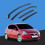 Vauxhall Corsa D E 20062019 5 Door Hatchback Wind Deflectors 4pc Set Tinted 1