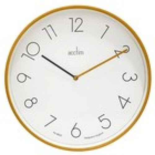 Acctim Acctim Kista Wall Clock Quartz Contemporary Offset Numbers 40cm