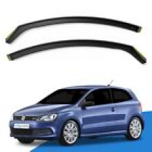 VW Polo MK5 6R6C 20092017 3 Door Hatchback Wind Deflectors 2pc Edgevisors
