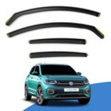 VW TCross 2019onwards 5 Door SUV Wind Deflectors 4pc Edgevisors Tinted