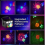 Party Disco Ball Lights RGB Stage Lighting Strobe Light Pattern Laser Projector 3