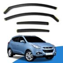 HYUNDAI ix35 20102015 5 Door SUV Wind Deflectors 4pc Edgevisors Tinted