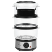 Salter 3Tier Steamer MultiCooker Food Stainless Steel Compact Rice Cooker 500W