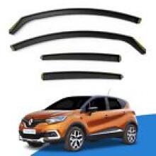 Renault Captur MK1 20132020 5 Door SUV Wind Deflectors 4pc Edgevisors Tinted
