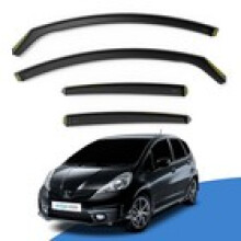 HONDA Jazz MK2 20082014 5 Door Hatchback Wind Deflectors 4pc Edgevisors Tinted