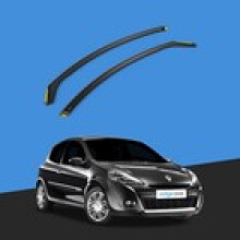 Renault Clio MK3 20052012 3 Door Hatchback Wind Deflectors 2pc Tinted