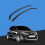 Renault Clio MK3 20052012 3 Door Hatchback Wind Deflectors 2pc Tinted 1