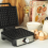 Salter Salter Waffle Maker NonStick Iron Plates Adjustable Temperature Control 1600W 6