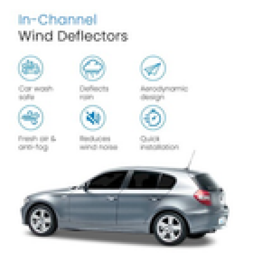 BMW BMW 1 Series E87 20042011 5 Door Hatchback Wind Deflectors 4pc Edgevisors 2