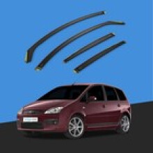 Ford Focus CMax MK1 20032010 5 Door Hatchback Wind Deflectors 4pc Tinted