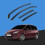 Ford Ford Focus CMax MK1 20032010 5 Door Hatchback Wind Deflectors 4pc Tinted 1