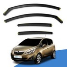 Vauxhall Meriva B MK2 20102017 5 Door MPV Wind Deflectors 4pc Edgevisors Tinted