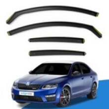 SKODA Octavia MK3 20132020 5 Door Hatchback Wind Deflectors 4pc Edgevisors