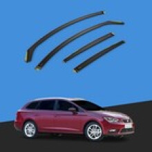 SEAT Leon ST MK3 20142019 5 Door Estate Wind Deflectors 4pc Tinted
