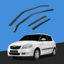 SKODA FABIA MK2 20072014 5 Door Hatchback Wind Deflectors 4pc Tinted