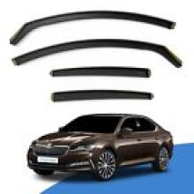 SKODA Superb MK3 20152023 5 Door LiftbackHatchback Wind Deflectors 4pc Tinted