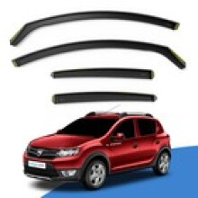 DACIA Sandero Stepway MK2 20132020 5 Door Hatchback Wind Deflectors 4pc Tinted