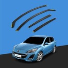 MAZDA 3 MK2 20092014 5 Door Hatchback Wind Deflectors 4pc Tinted