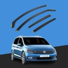 VW Touran MK2 2016onward 5 Door MPV Wind Deflectors 4pc Tinted