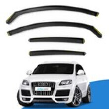 Audi Q7 MK1 4L 20052015 5 Door SUV Wind Deflectors 4pc Edgevisors Tinted