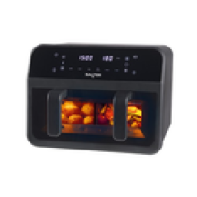 Salter Dual Air Fryer NonStick Digital LED Touch Display 6 Functions 7L 2300W