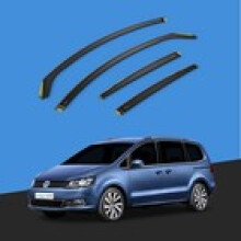 VW SHARAN MK2 2010Up 5 Door MPV Wind Deflectors 4pc Tinted