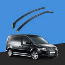 VW Caddy MK3 MK4 20042020 2 Door Van Wind Deflectors 2pc Tinted