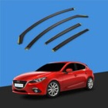 MAZDA 3 MK3 20142019 5 Door Hatchback Wind Deflectors 4pc Tinted