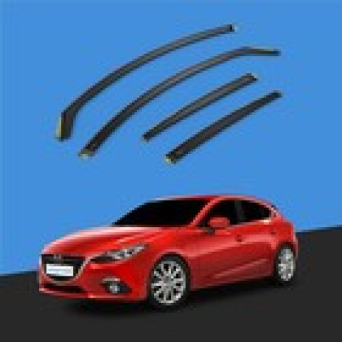 Mazda MAZDA 3 MK3 20142019 5 Door Hatchback Wind Deflectors 4pc Tinted