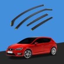 SEAT LeonCupra MK3 20132020 5 Door Hatchback Wind Deflectors 4pc Tinted