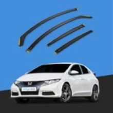HONDA CIVIC MK9 20122016 5 Door Hatchback Wind Deflectors 4pc Tinted