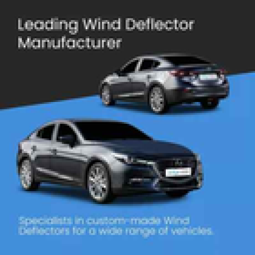 Mazda MAZDA 3 MK3 20142019 5 Door Hatchback Wind Deflectors 4pc Tinted 2