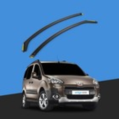 Peugeot Partner MK2 20082018 Van Wind Deflectors 2pc Tinted
