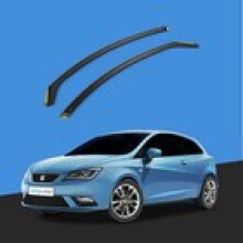 SEAT IBIZA MK4 6J 20082017 3 Door Coupe Wind Deflectors 2pc Tinted