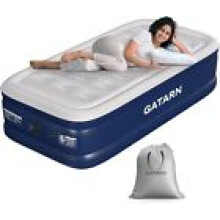 Gatarn Single Size Air Bed Inflatable Air Mattress Builtin Electric Pump