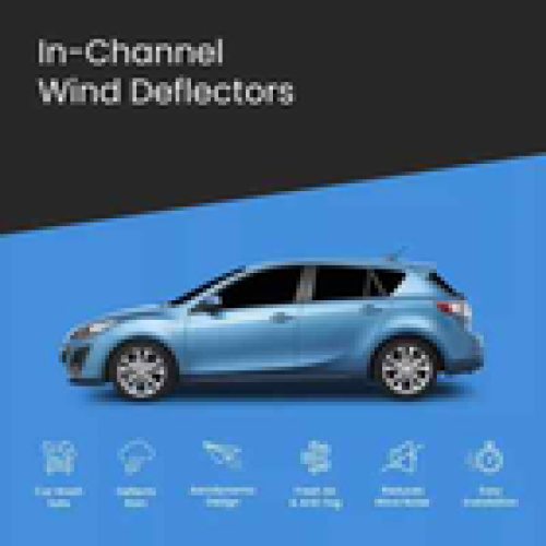 Mazda MAZDA 3 MK2 20092014 5 Door Hatchback Wind Deflectors 4pc Tinted 2