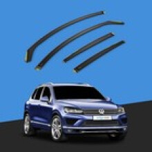 VW Touareg MK2 20102017 5 Door SUV Wind Deflectors 4pc Tinted