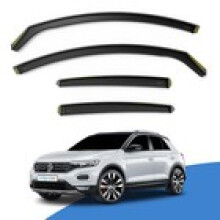 VW TRoc MK1 20172025 5 Door SUV Wind Deflectors 4pc Edgevisors Tinted
