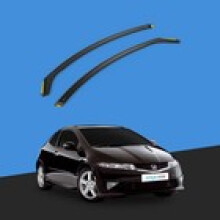 Honda Civic MK8 20052012 3 Door Hatchback Wind Deflectors 2pc Tinted