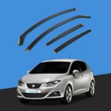SEAT IBIZA MK4 6J 20082017 5 Door Hatchback Wind Deflectors 4pc Tinted
