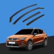 SEAT ARONA MK1 2017Onwards 5 Door SUV Wind Deflectors 4pc Tinted