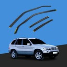 BMW X5 E53 19992006 5 Door SUV Wind Deflectors 4pcs Tinted
