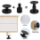 4x Adjustable Threaded Bed Frame AntiShake Tool Headboard Stopper Easy Install 3