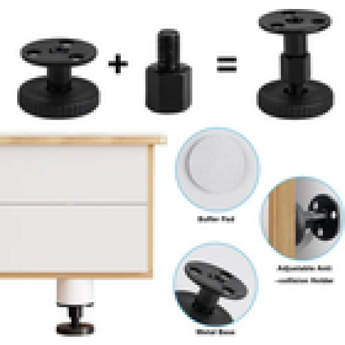 4x Adjustable Threaded Bed Frame AntiShake Tool Headboard Stopper Easy Install 2